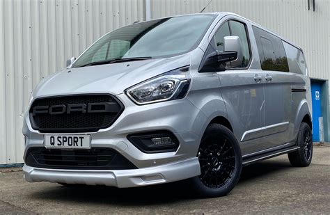 A Silver Ford Transit Custom Q Sport Lwb Double Cab Awaiting Client
