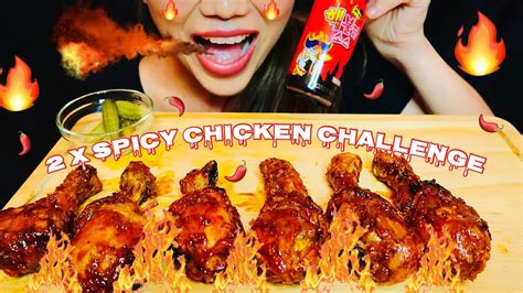 Asmr 2x Spicy Chicken Challenge Samyangi No Talking Youtube