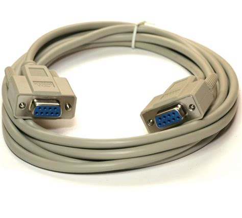 Serial Null Modem Cable 10ft Db9 F Db9 F