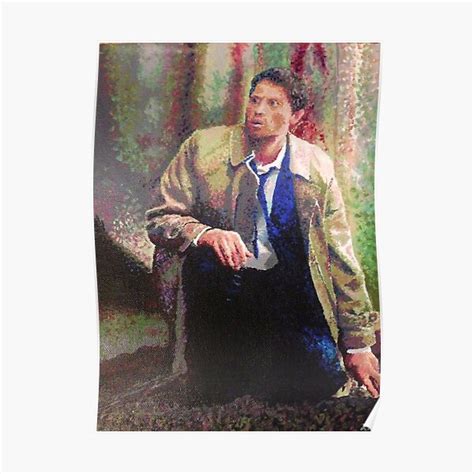 Supernatural Castiel Poster By Lindsaymerwin Redbubble