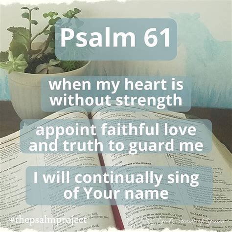 Psalm 61 Thepsalmproject Psalm 61 Psalms Faith