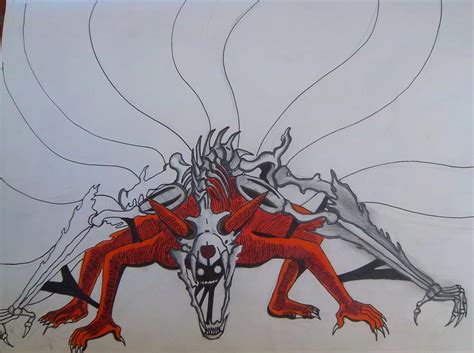6 Tailed Naruto Drawing By Zheyzhey On Deviantart