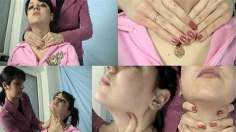 Mira Slim Fingers Squeeze Neck And Hom Stranglenail Production Clips4sale