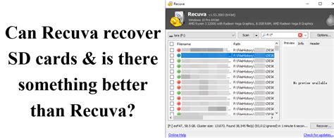 How To Recover Deleted Files From Sd Cards Using Recuva