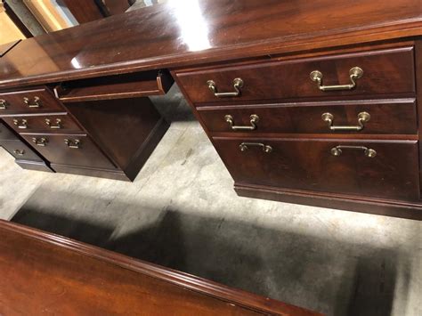 Used Office Desks Kimball Traditional Desk And Credenza At Furniture