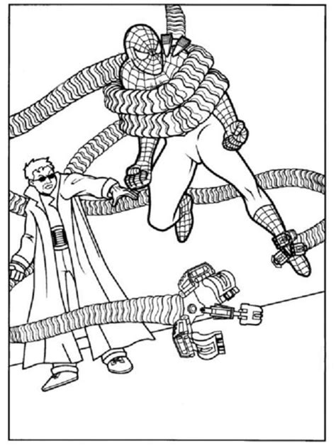 Coloring Pages Coloring Pages Doctor Octopus Printable For Kids
