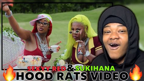 This An Anthemsexyy Red And Sukihana Hood Rats Official Videoreaction Youtube