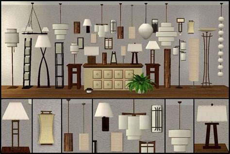 33 Lamps Seven Different Lamp Collections Sims 2 House Sims 4 Cc