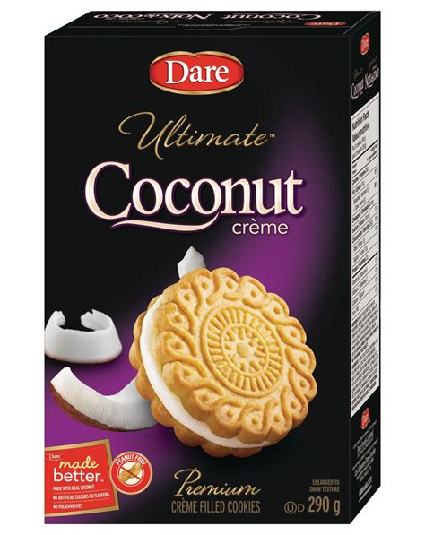 Dare Ultimate Coconut Creme Cookies 290g102 Oz Imported From Canada Caffeine Cams Coffee