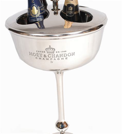 Silver Plate Champagne Stand Bucket Moet And Chandon Champers