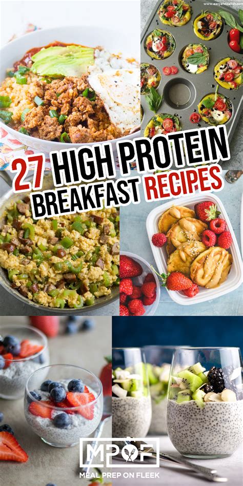 27 High Protein Breakfast Recipes Meal Prep On Fleek™ Bodytech