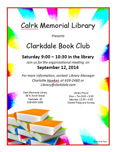 10 Free Book Club Flyer Templates My Word Templates