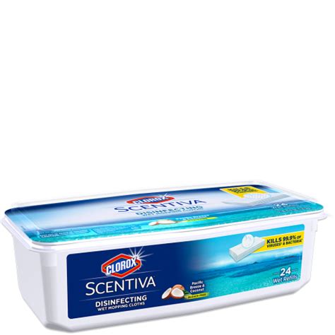Clorox® Scentiva® Disinfecting Wet Mopping Cloths | Clorox ...