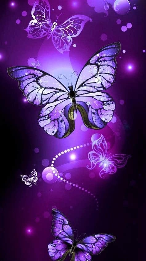 Pin By Ana On Feest Purple Butterfly Wallpaper Purple Butterfly