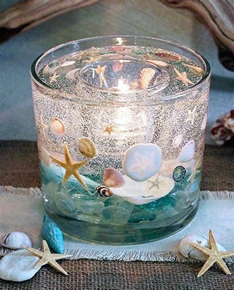 Beach Seashell Forever Gel Candle Reusable Wedding And Bridal Party