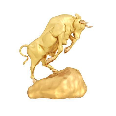 Bull 3d Images 3d Textured Golden Bull 3d Cow Bull Year Of The Ox