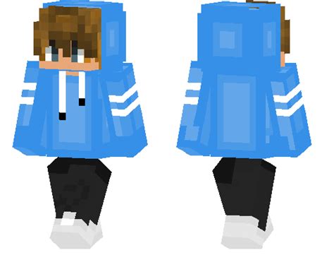 Blue Hoodie Teen Minecraft Pe Skins