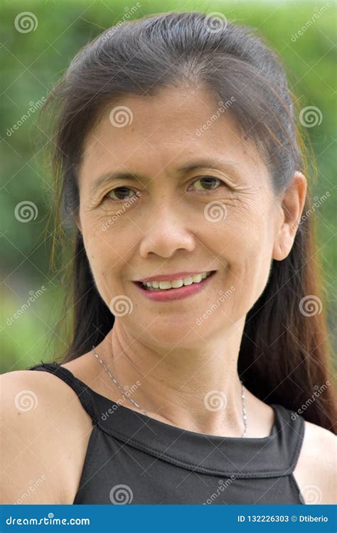 Filipina Female Senior Smiling Stock Image Image Of Elderly Smile 132226303