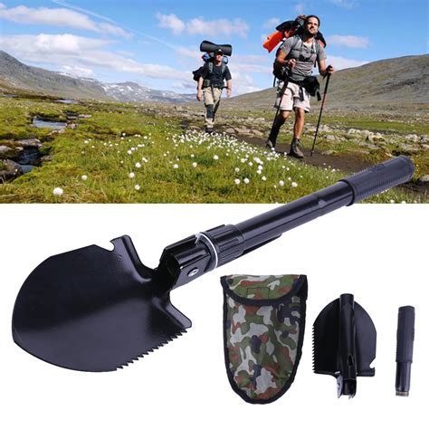 Multi Function Portable Folding Military Camping Shovel Survival Spade