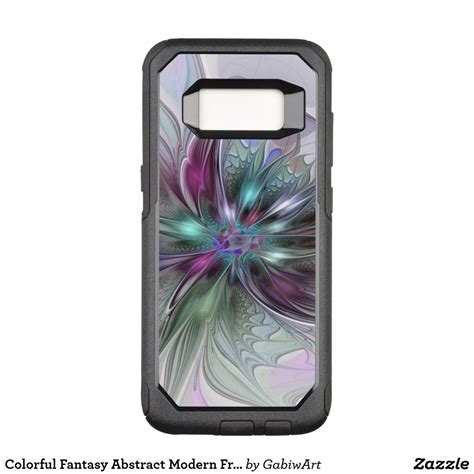 Colorful Fantasy Abstract Modern Fractal Flower Otterbox Samsung Galaxy