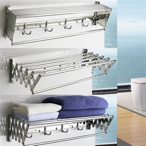 Wall Mounted Stainless Steel Clothes Airer Caravan Rv Laundry Drying