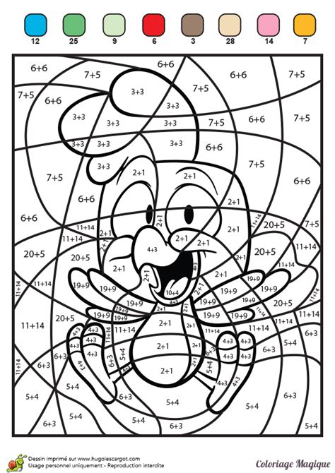 Épinglé sur Coloriages magiques (coloring by numbers)
