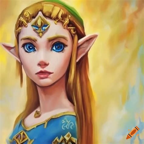 Painting Of Princess Zelda On Craiyon