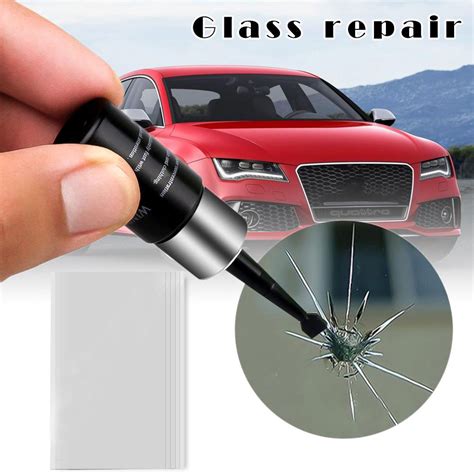 Diy windscreen windshield repair kit glass chip & crack. CRACKED GLASS REPAIR KIT Professional DIY Car Windshield
