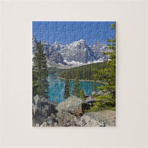 Moraine Lake Canadian Rockies Alberta Canada Jigsaw Puzzle Zazzle