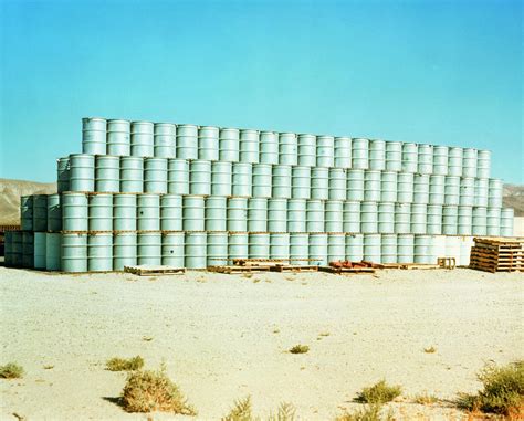 Drums Of Nuclear Waste Being Stored Above Ground Photograph By Us