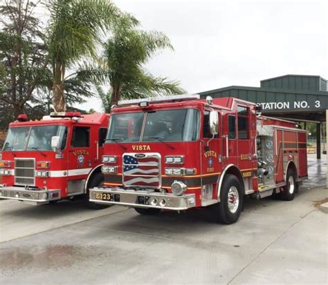Vista Fire Puts New Fire Engines Into Service North County Daily Star