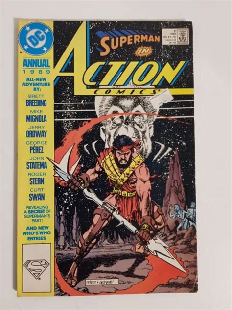 Dc Comics 1989 Annual Superman In Action Comics 2 Rare Eur 576