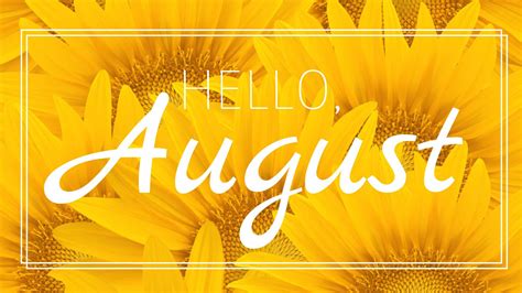 Download Hello August Wallpaper