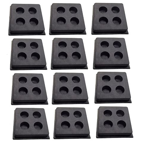 12 Anti Vibration Pads Heavy Duty All Rubber Isolation Pads 2 X