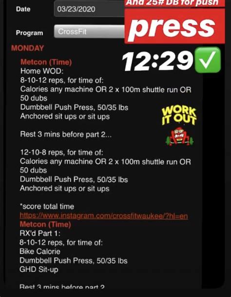 Here is a list of 10 crossfit workouts you can. Pin by Erica Gadelmeyer on CROSSFIt WODs in 2020 (With ...