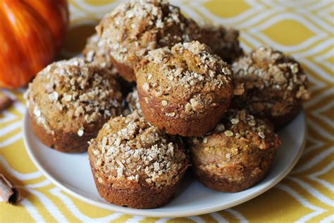 Pumpkin Muffins With A Crumble Topping Recipe Thriving Home