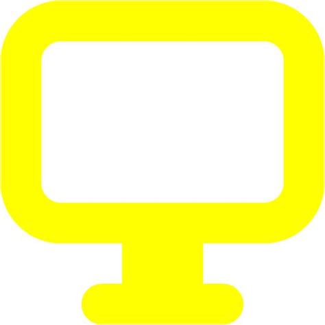 Yellow Desktop 3 Icon Free Yellow Desktop Icons