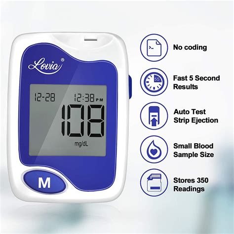 Diabetes Testing Kit Lovia Blood Sugar Test Kit Glucometer Strips