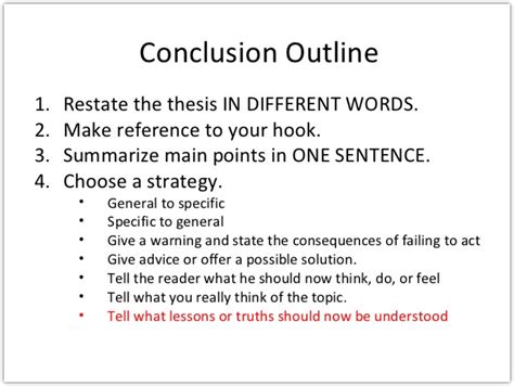 conclusion writing strategies