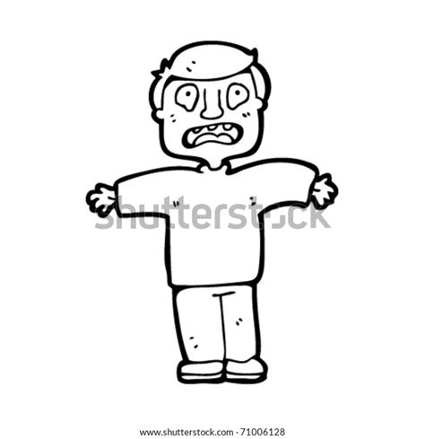 Scared Man Cartoon Stock Vector Royalty Free 71006128 Shutterstock