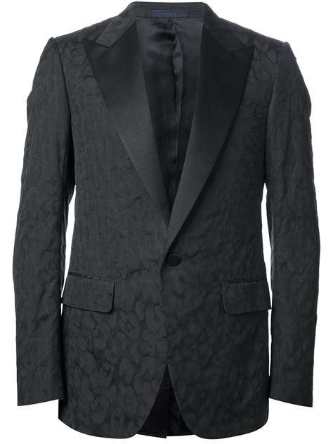 Don't just fit in, find your own perfect fit. Lyst - Lanvin Leopard Print Suit Jacket in Black for Men