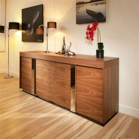 Modern Large Walnut Sideboard Cabinet Cupboard Buffet 20mt 912 Contemporary Sideboard