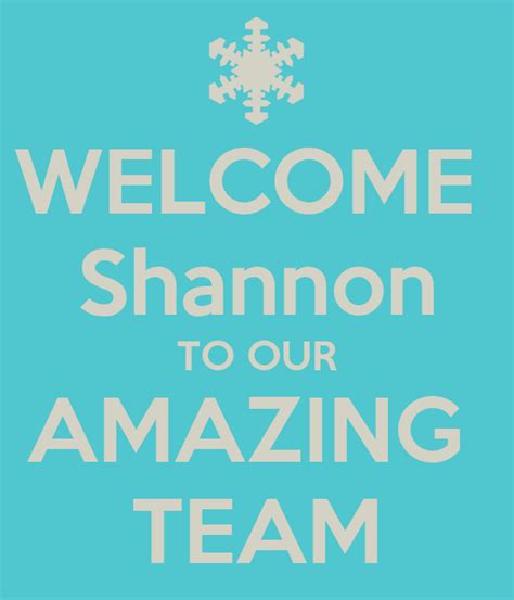Welcome Shannon To Our Amazing Team Poster Autism Team Keep Calm O