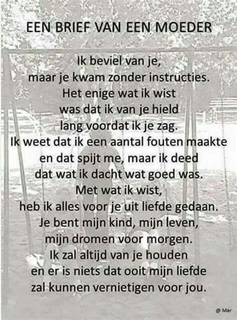 Liefde kan je binden, liefde kan je scheiden. Brief van een moeder | Inspirerende citaten, Inspirererende citaten, Teksten