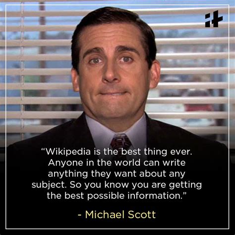 Michael Scott Wikipedia Quote Top 10 Michael Scott Quotes Quotesgram