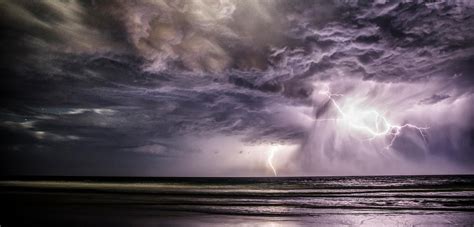 Thunderstorm Over Ocean