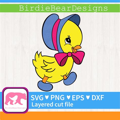 Duck Svg Baby Duck Svg Duck Clipart Cute Duck Png Duck Etsy