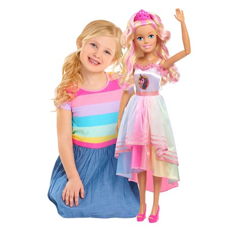 buy just play barbie 28 inch best fashion friend unicorn party doll blonde hair amazon