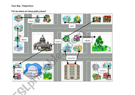 Blank Town Map Template Build A Town Teaching Resourc