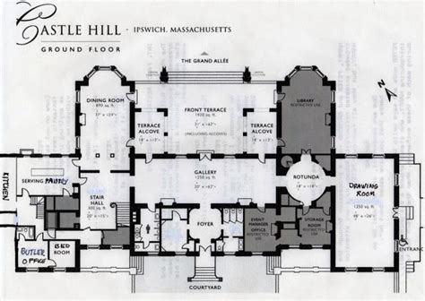 نتيجة بحث الصور عن ‪castle Hill Ipswich Massachusetts Floor Plan
